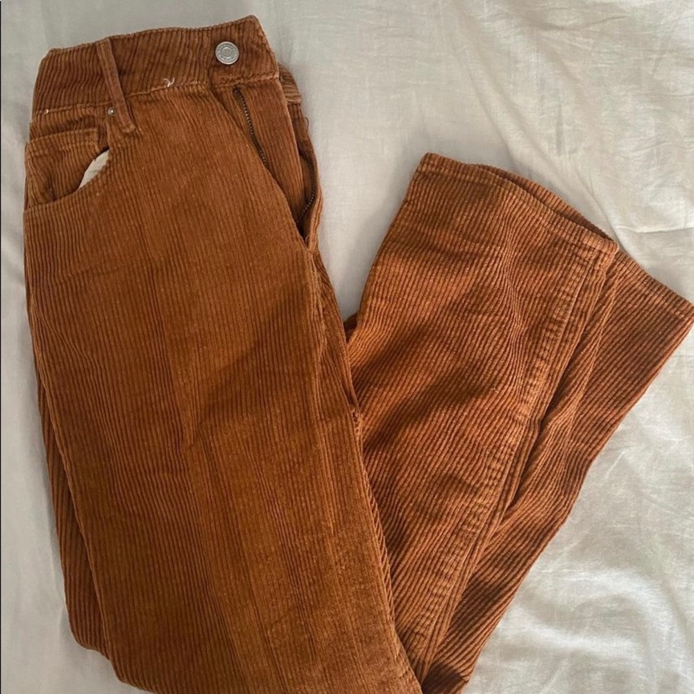pacsun mom jeans corduroy brown